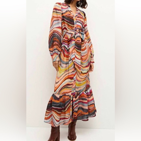 Marie Oliver Dresses & Skirts - Marie Oliver Hannon Ammolite Stripe Maxi Dress. Size 6